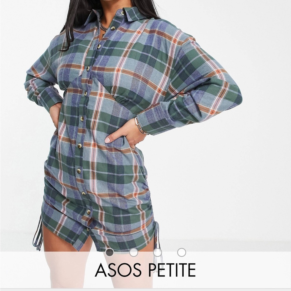Nwt asos flannel dress